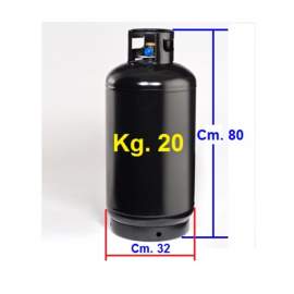 BOMBOLA GAS GPL PROPANO - RICARICA DA KG. 20 ``Liquigas``