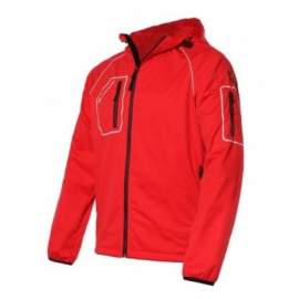 GIACCA SOFTSHELL CON CAPPUCCIO THINY ROSSA TG. M