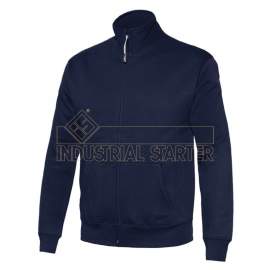 FELPA ISSA PELMO ZIP INTERA 280 g/mq. BLU TG. S