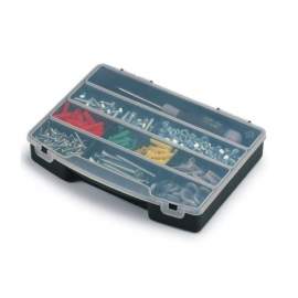 CASSETTA MINUTERIA ORGANIZER 10 NERO/TRASPARENTE TERRY 1002217