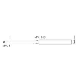 CACCIASPINE OTTAGONALE mm. 05x150 - ACCIAIO AL CROMO - FASANO