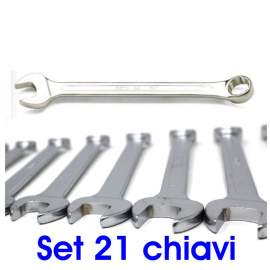 CHIAVI COMBINATE DALLA 6 ALLA 32 - SET 21 PZ - UNI - ISO 7738 DIN 3113