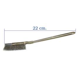 SPAZZOLA IN ACCIAIO INOX A 1 RANGO CM. 22x6
