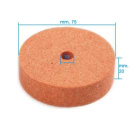 MOLA DI RICAMBIO ABRASIVA MM. 75x20 FORO 10 ROSSO/MARRONE PER EF19713