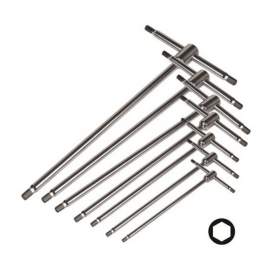 SET 7 CHIAVE A T MASCHIO ESAG. DALLA 2,5 ALLA 10 ASTA FISSE 622H/S6