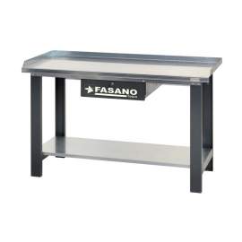 BANCO DA LAVORO FG129/D1.5 CON CASSETTO  E PIANO INF. Cm. 150x88