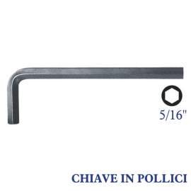 CHIAVE A BRUGOLA MASCHIO ESAGONALE 5/16`` PIEGATA IN POLLICI