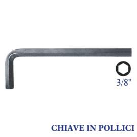 CHIAVE A BRUGOLA MASCHIO ESAGONALE 3/8`` PIEGATA IN POLLICI