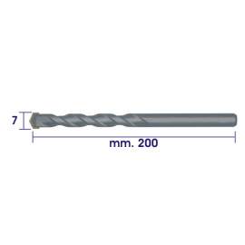 PUNTA PILOTA mm. 7x200 AL WIDIA PER ATTACCHI SDS M16