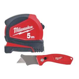 CUTTER SERRAMANICO + METRO FLESSOMETRO MT. 5 - MILWAUKEE