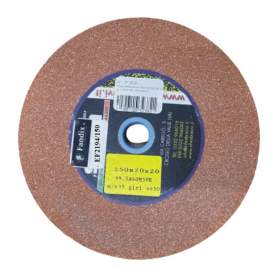 MOLA ABRASIVA ROSSA/MARRONE AL CORINDONE D. 150 FORO 16/20 GR.60 (Media)