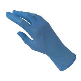 GUANTO MONOUSO TG. L IN NITRILE SENZA POLVERE BLUE NITRYLEX