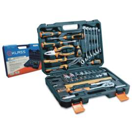 VALIGETTA 58 UTENSILI - CHIAVI A CRICCHETTO, COMBINATE, PINZE - KLASS