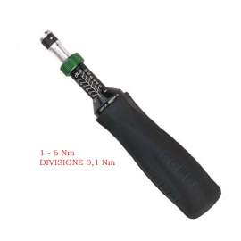 CACCIAVITE DINAMOMETRICO 1-6 Nm ATTACCO DA 1/4 - LUNGHEZZA mm. 200
