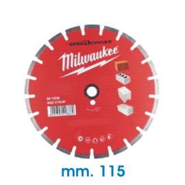 DISCO DIAMANTATO D. 115 MILWAUKEE PER CEM. ARMATO, GRANITI