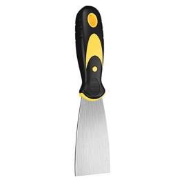 SPATOLA IN ACCIAIO INOX MM. 38 MANICO GRIP IN GOMMA BICOLORE