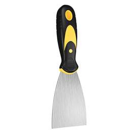 SPATOLA IN ACCIAIO INOX MM. 63 MANICO GRIP IN GOMMA BICOLORE