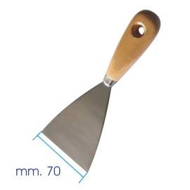 SPATOLA MM. 70 MANICO IN LEGNO E LAMA IN ACCIAIO PROTETTO