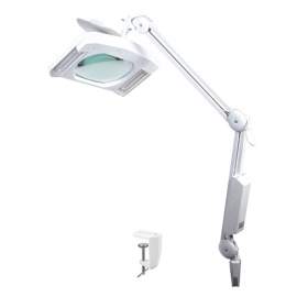 LAMPADA A LED DA BANCO CON  LENTE 115 CON BRACCETTO E MORSETTO DA BANCO