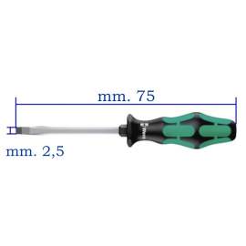 CACCIAVITE A TAGLIO mm. 2,5x75 WERA 335