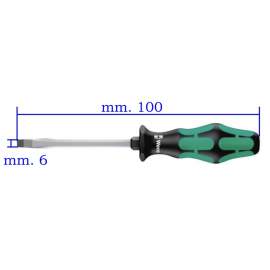 CACCIAVITE A TAGLIO mm. 6,0x100 WERA 335
