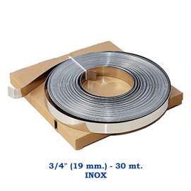 REGGETTA MAUSER INOX 3/4`` (19mm.) Simili BAND-IT IN ROTOLO DA MT. 30