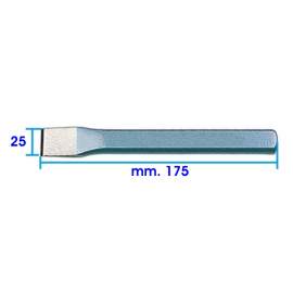 SCALPELLO ACCIAIO MM. 175 AL CROMO VANADIO AUTOTEMPRANTE C3602/4