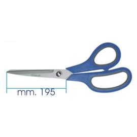 FORBICI PROFESSIONALI DA CASA E UFFICIO MM. 195 TITANIO - INOX