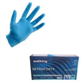 GUANTO MONOUSO TG. M IN NITRILE SENZA POLVERE AQL 1.5 NITROFORT