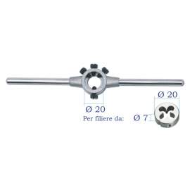 CHIAVE PORTAFILIERA DIN 225 - 20x7 - N 2 PER FILIERE DA M4,5-M6