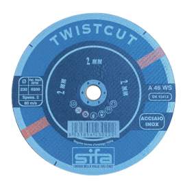 DISCO ABRASIVO PIANO MM. 230X2,0X22,23 TAGLIO FERRO/INOX TWISTCUT