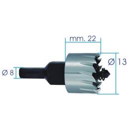 FRESA A TAZZA HSS mm. 13 CON PUNTA PILOTA