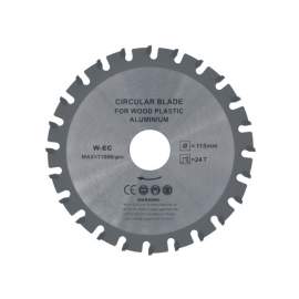 DISCO DA TAGLIO mm. 115 24 DENTI - PER LEGNO, TRUCIOLARI E PANNELLI