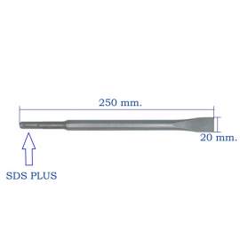 SCALPELLO PIATTO SDS Plus MM. 20x250