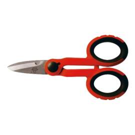 FORBICI ELETTRICISTA LAME INOX C/SPELAFILI TEMPRATE