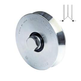RUOTE PER CANCELLI CON CAVA A ``V`` MM. 120 - COMUNELLO 300/120 V
