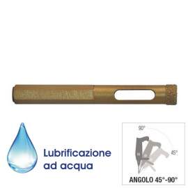 FORETTO DIAMANTATO D. 12 FORATURE SU GRES, KLINKER, VETRO, GRANITI