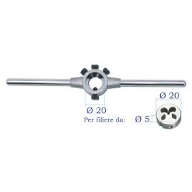 CHIAVE PORTAFILIERA DIN 225 - 20x5 - N 1 PER FILIERE DA M3-M4