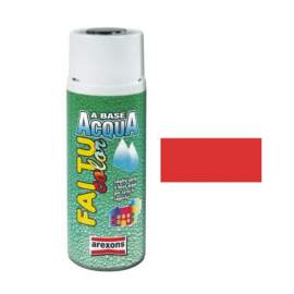 FAI TU COLOR SPRAY BASE ACQUA LUCIDO 400 ml. RAL 3000 ROSSO FUOCO