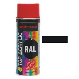 VERNICE SPRAY NERO LUCIDO RAL 9005 ACRICOLOR TOP 400 ml.