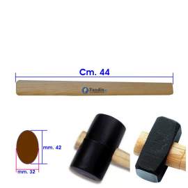 MANICO MARTELLO - MAZZUOLA CM. 44 - TESTE MM. 37x26 - 42x32 IN FAGGIO
