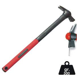 MARTELLO CARPENTIERE STANDARD gr. 300 C/CALAMITA MANICO IN FIBRA - MASS