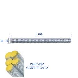 BARRA FILETTATA ZINCATA M 14x1.000 - 8.8 DIN 975