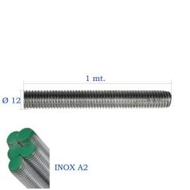 BARRA FILETTATA INOX A2 M 12x1.000 DIN 975