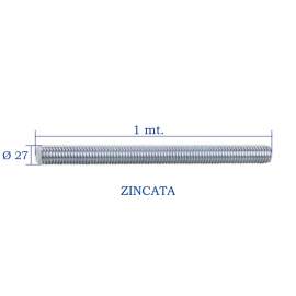 BARRA FILETTATA ZINCATA M 27x1.000 - 4.8 DIN 975 T05