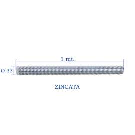 BARRA FILETTATA ZINCATA M 33x1.000 - 4.8 DIN 975 T05