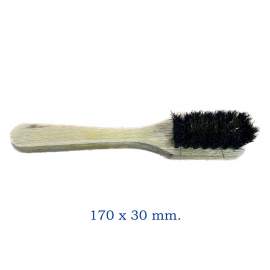 SPAZZOLA IN OTTONE CON GIRO SETOLE PER SCARPE SCAMOSCIATE