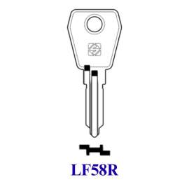 CHIAVE PIATTA ``LF58R`` L&F SILCA PER CASSETTE POSTA E CILINDRI