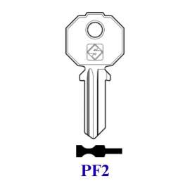 CHIAVE PIATTA ``PF2`` PREFER SILCA 4 SPINE GRANDI