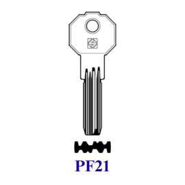 CHIAVE PREFER  ``7300-2B00`` UL20 PF 21 PUNZONATA SERIE J